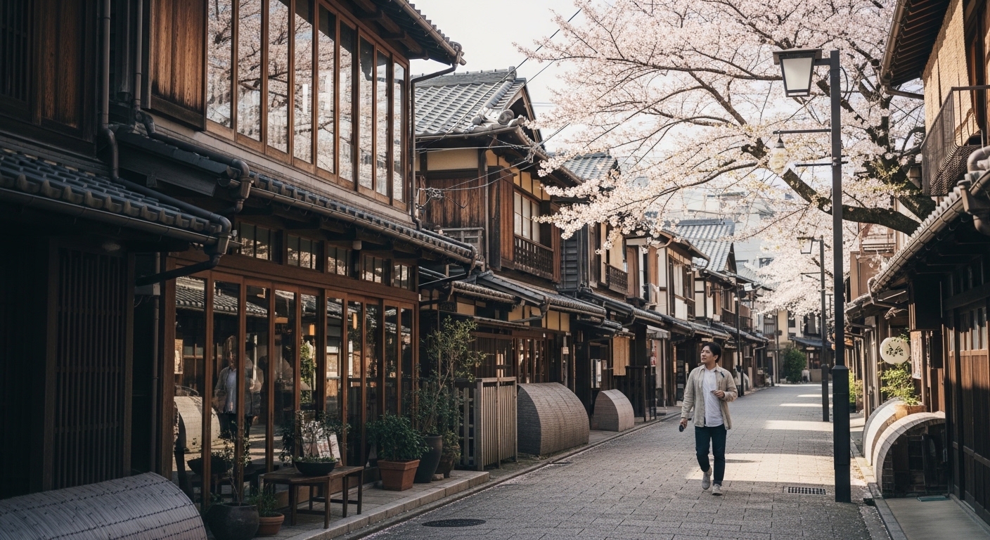 下町情緒あふれる路地裏を歩く、北千住の散歩の風景。