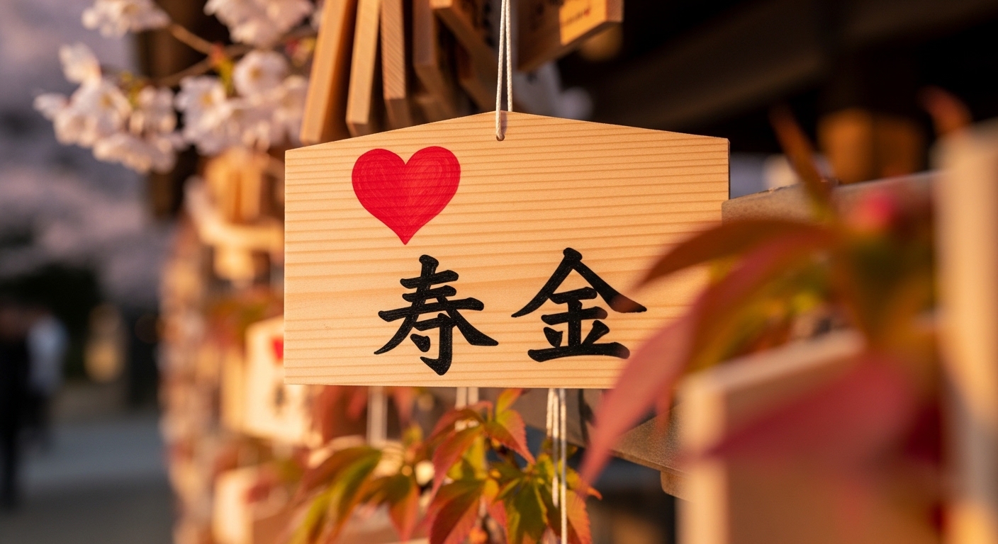 東京で復縁の効果がある神社の境内に並ぶ、復縁を願う絵馬と神聖な空気感。