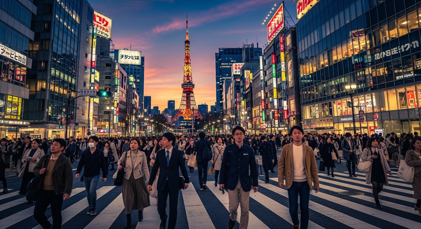 都会の景色を背景に自分らしいライフスタイルを楽しむ東京暮らしが向いてる人のイメージ画像