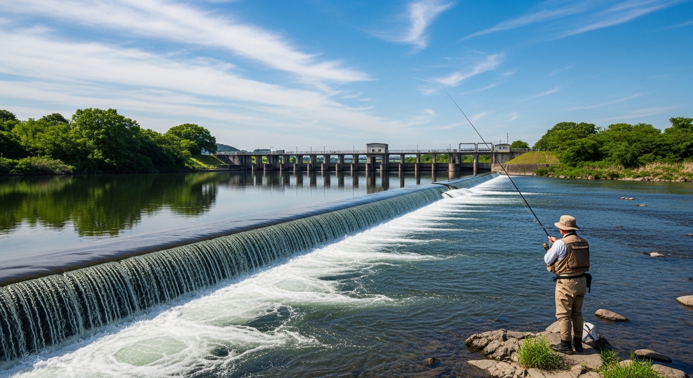 奥多摩の豊かな自然の中にそびえ立つ東京奥多摩仏舎利塔の荘厳な風景