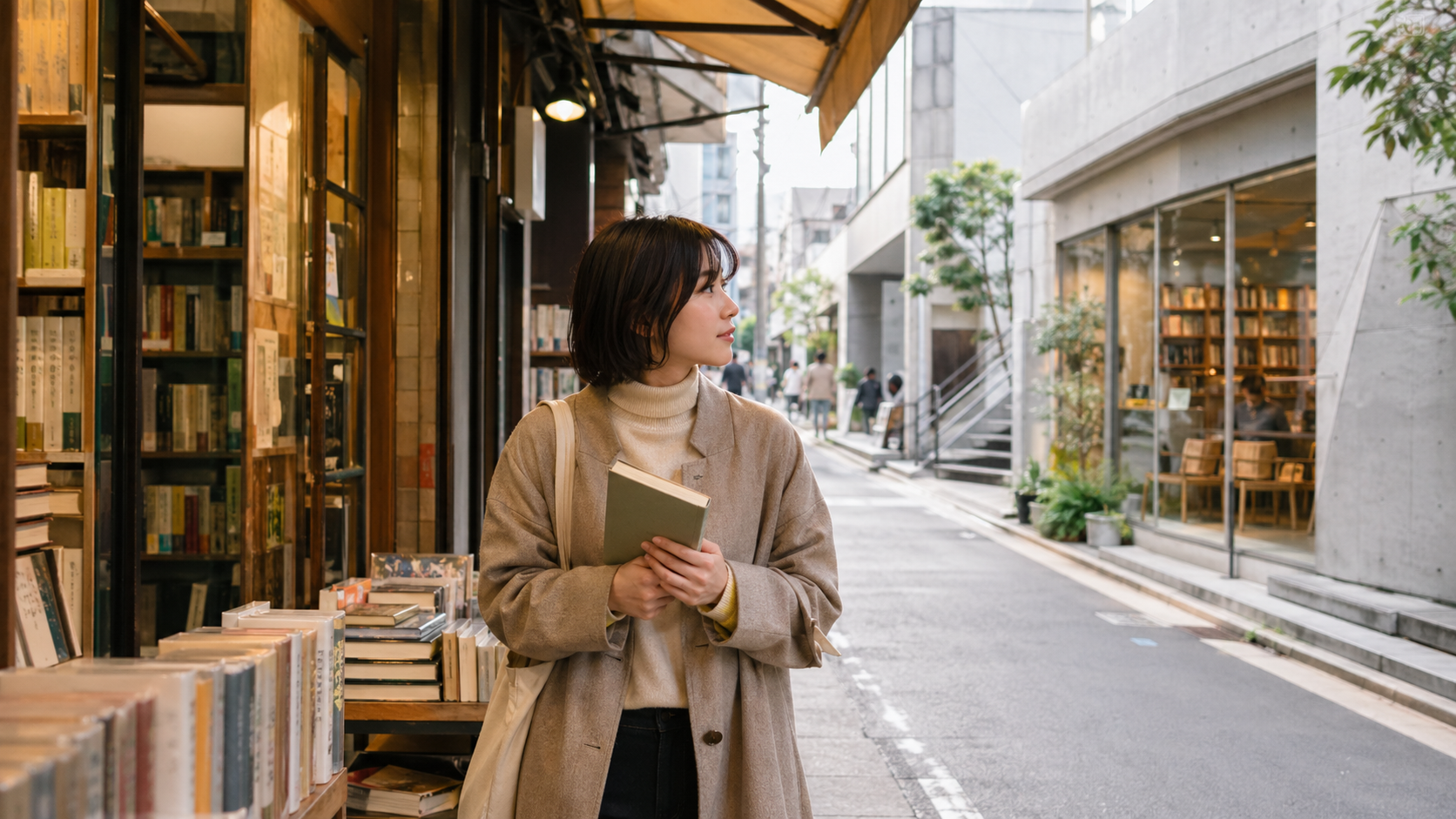 東京の書店巡りでおすすめの本屋を巡るイメージ